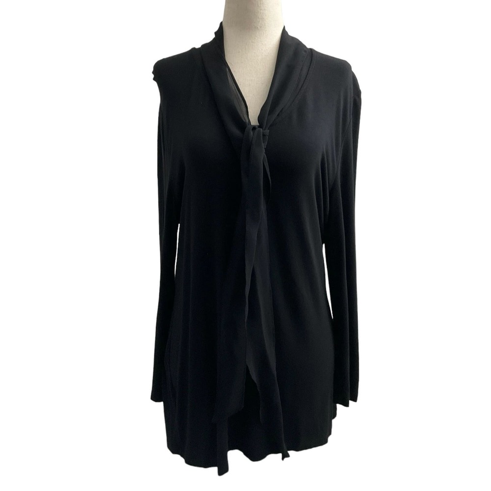 Talbot Black Long Sleeve Blouse Size M (37-44)